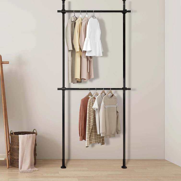 Adjustable clothes rail discount pole